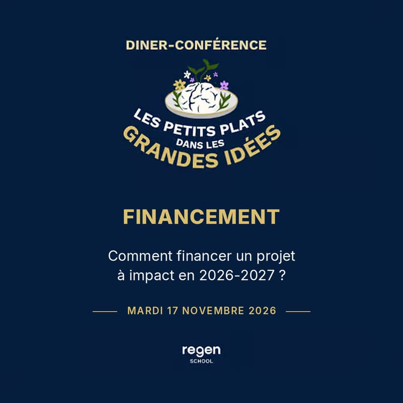 Cover Image for Dîner-Conférence - Financer un projet à impact en 2027