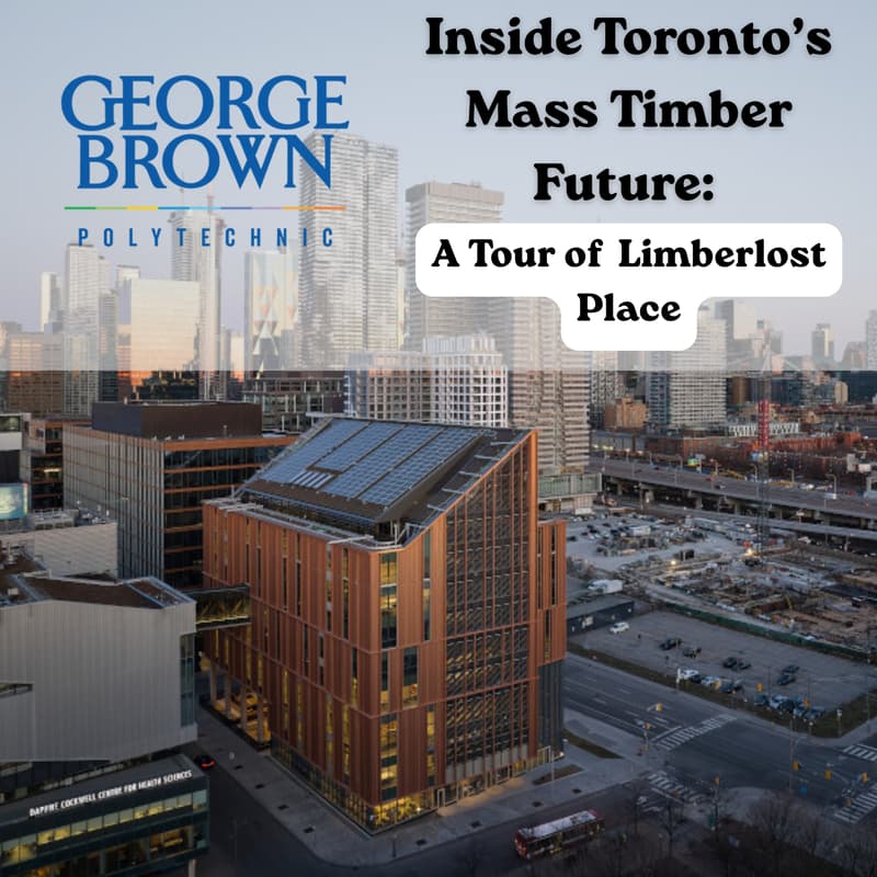 Cover Image for Inside Toronto’s Mass Timber Future: A Tour of George Brown Polytechnic’s Limberlost Place