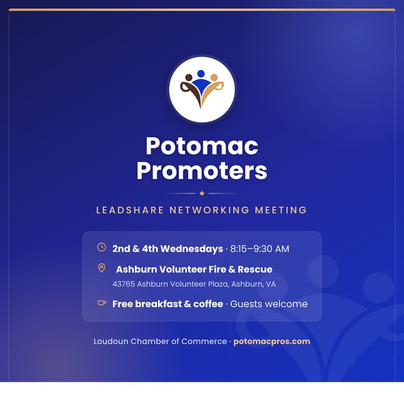Cover Image for Potomac Promoters LeadShare Networking Meeting