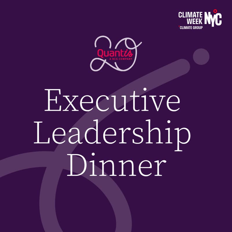 Cover Image for Executive Leadership Dinner: Shaping the Next Era of Sustainable Business