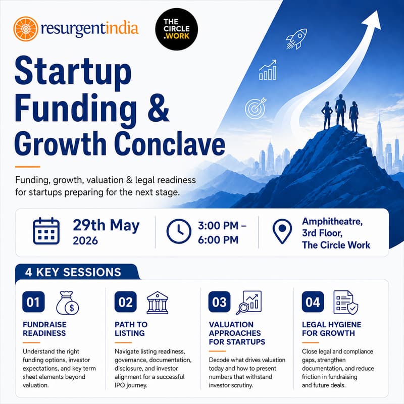 Cover Image for Startup Funding & Growth Conclave | Resurgent India x The Circle Work