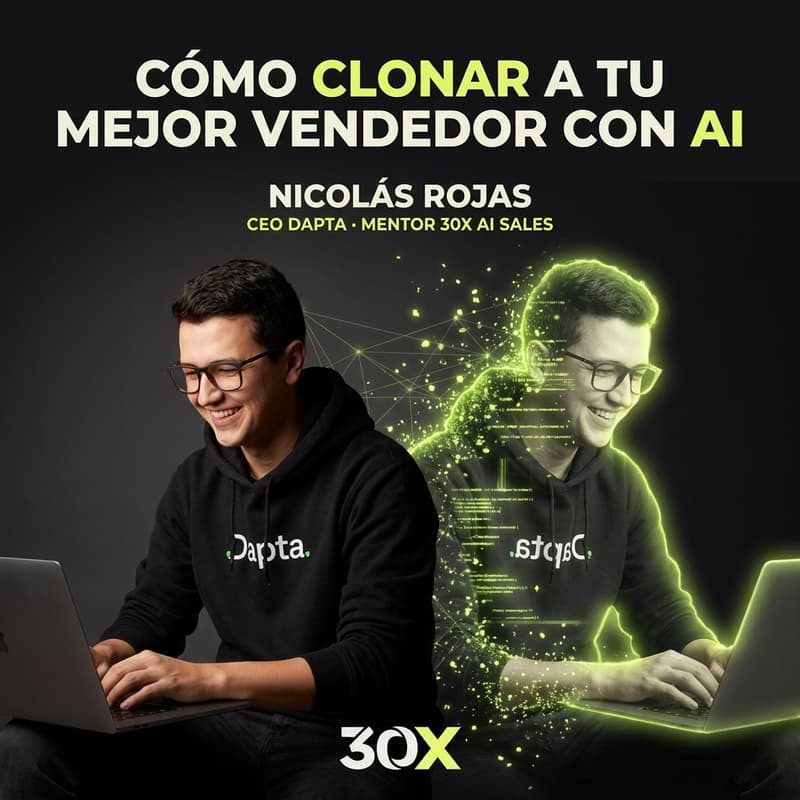 Cover Image for 30X AI Sales: Cómo Clonar a tu Mejor Vendedor con AI.