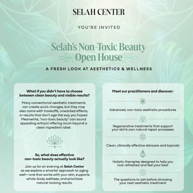 Cover Image for Selah Center's Non-Toxic Beauty Open House