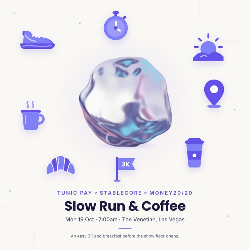 Cover Image for Runic Pay x Stablecore: Slow 3K & Coffee at Money20/20