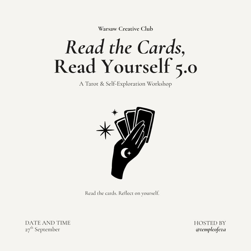 Cover Image for Warsaw Creative Club: Tarot Reading And Self Exploration Class With Eva