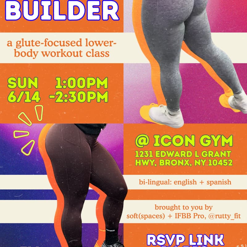 Cover Image for BOOTY BUILDER 🍑💪🏾: a glute-focused lower body workout class