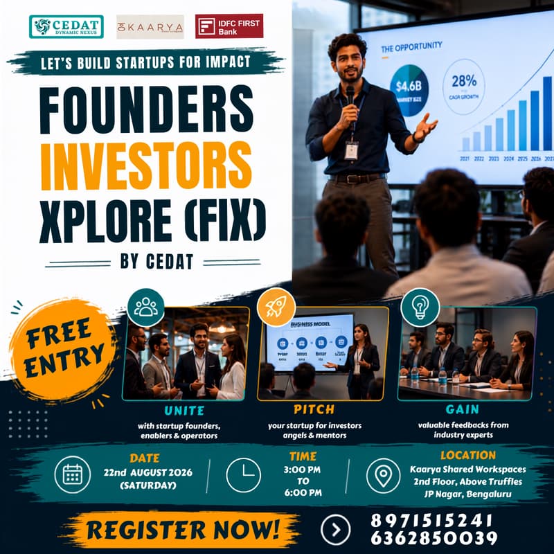 Cover Image for Founders & Investors Xplore by CEDAT