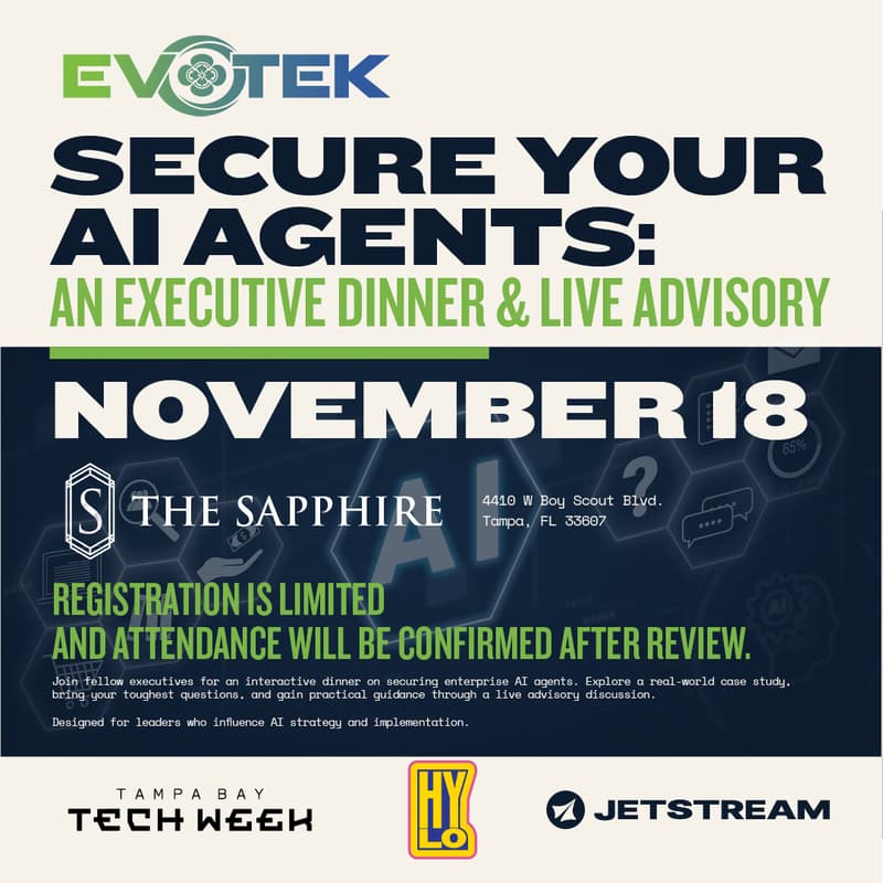 Cover Image for New Engine, Same Factory: An executive dinner on AI agents, security and your 2027 plan