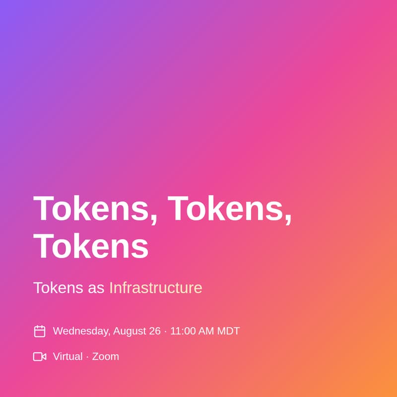 Cover Image for Tokens, Tokens, Tokens