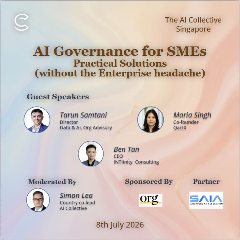 Cover Image for AI Governance for SMEs: Practical Solutions (without the Enterprise headache) w/ The AI Collective