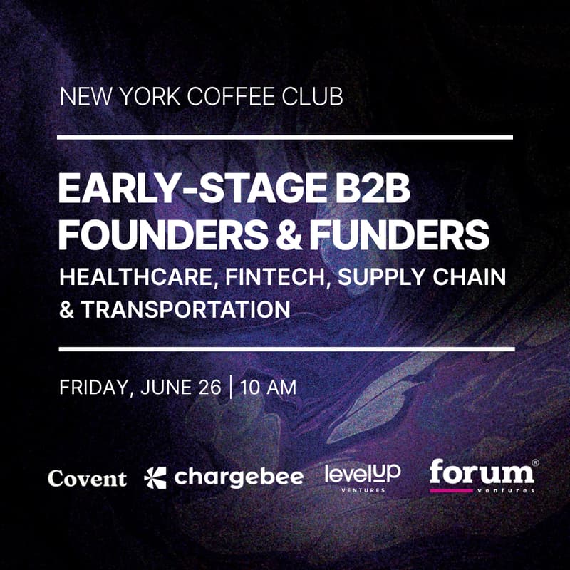 Cover Image for NYC Coffee Club | Early-Stage Founders & Funders in Fintech, Healthcare, Supply Chain & Transportation