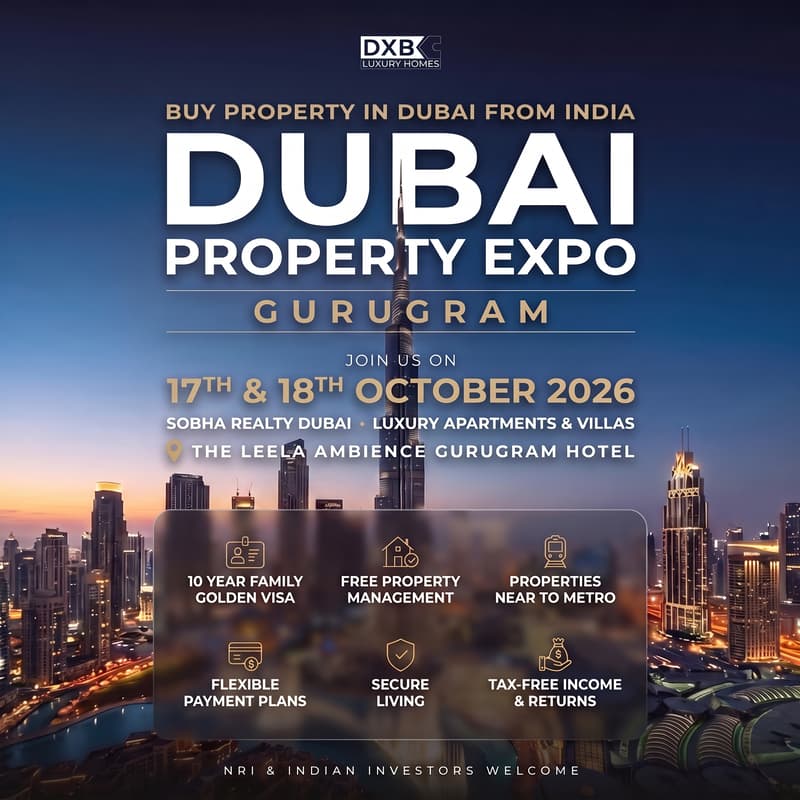 Cover Image for Dubai Property Expo in Gurugram | 17th - 18th October, 2026 | Sobha
