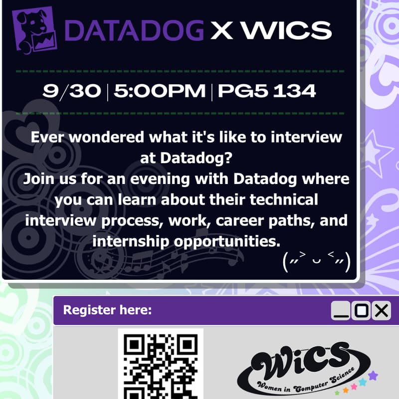 Cover Image for WiCS X DATADOG