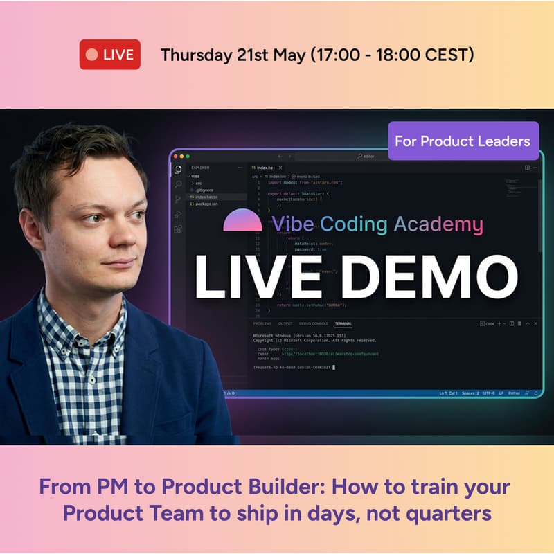 Cover Image for From PM to Product Builder: How to train your Product Team to ship in days, not quarters