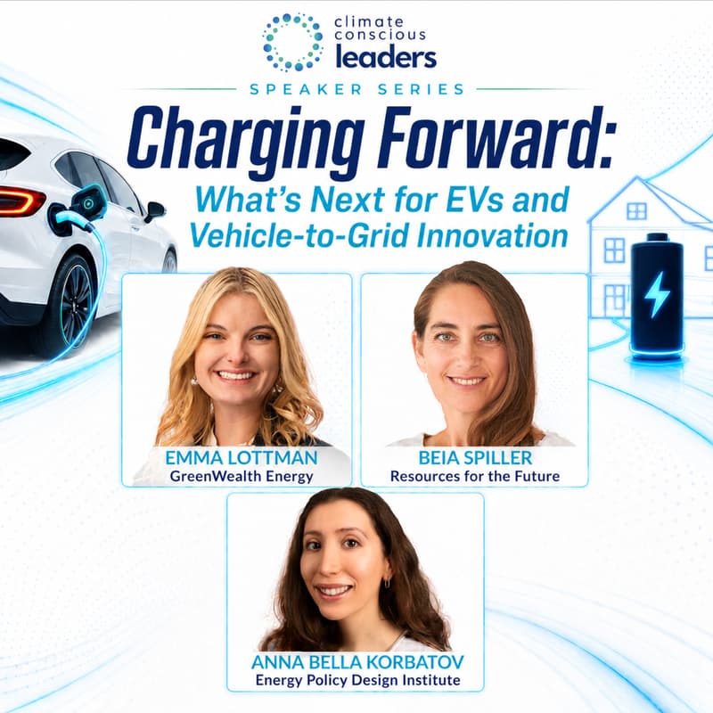 Cover Image for Charging Forward: What’s Next for EVs and Vehicle-to-Grid Innovation (Speaker Series)