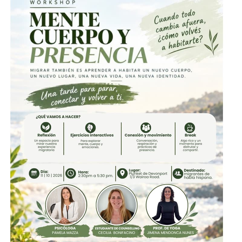 Cover Image for Workshop: Mente, Cuerpo Y Presencia.