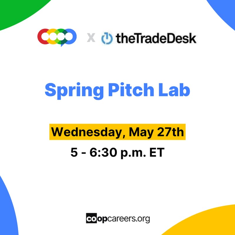 Cover Image for Spring Pitch Lab with The Trade Desk