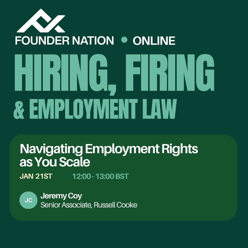 Cover Image for Hiring, Firing & Employment Law: Navigating Employment Rights as You Scale