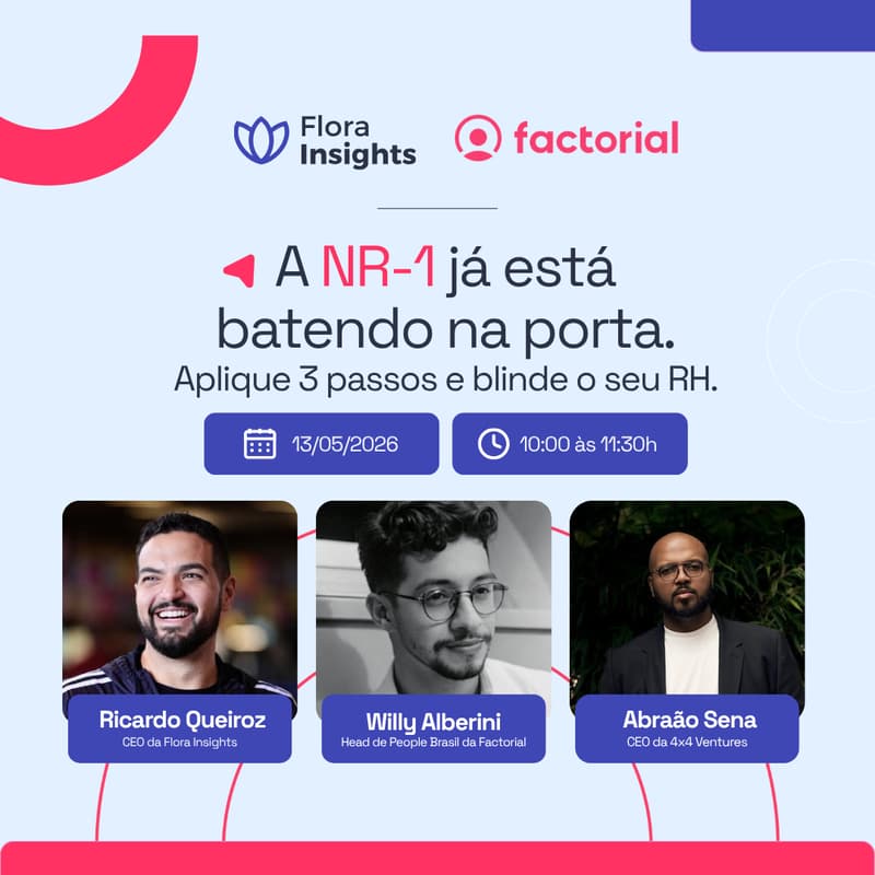 Cover Image for Webinar | NR-1 batendo na porta: blinde seu RH em 3 passos