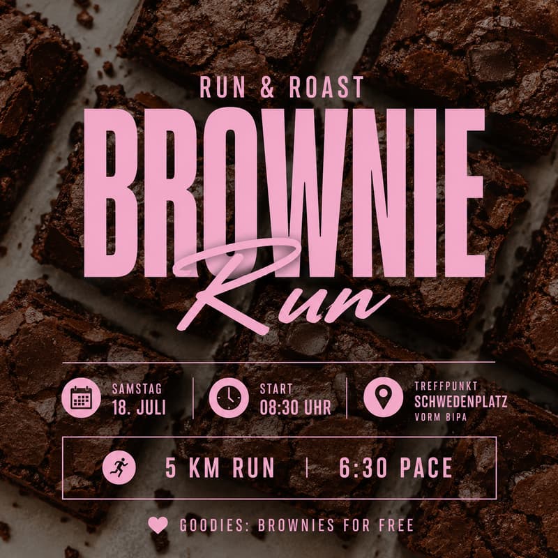 Cover Image for Brownie run 🍫🤎 | 5km Easy Pace
