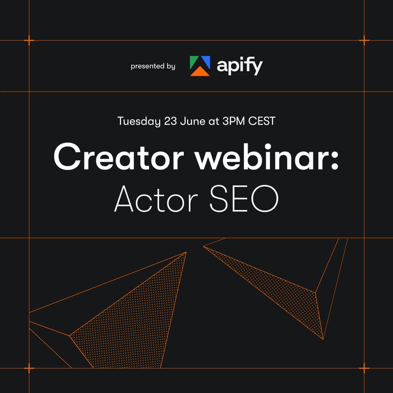 Cover Image for Creator webinar: Actor SEO
