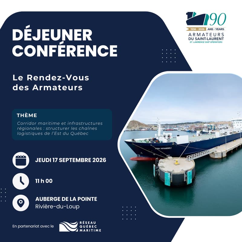 Cover Image for Corridor maritime et infrastructures régionales : structurer les chaînes logistiques de l’Est du Québec