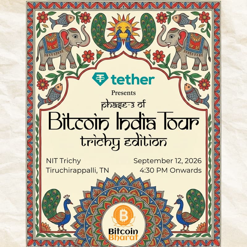 Cover Image for Bitcoin India Tour- Trichy Edition