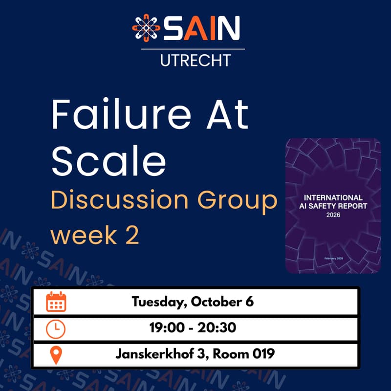 Cover Image for Discussion group - week 2 - What failure could look like at scale