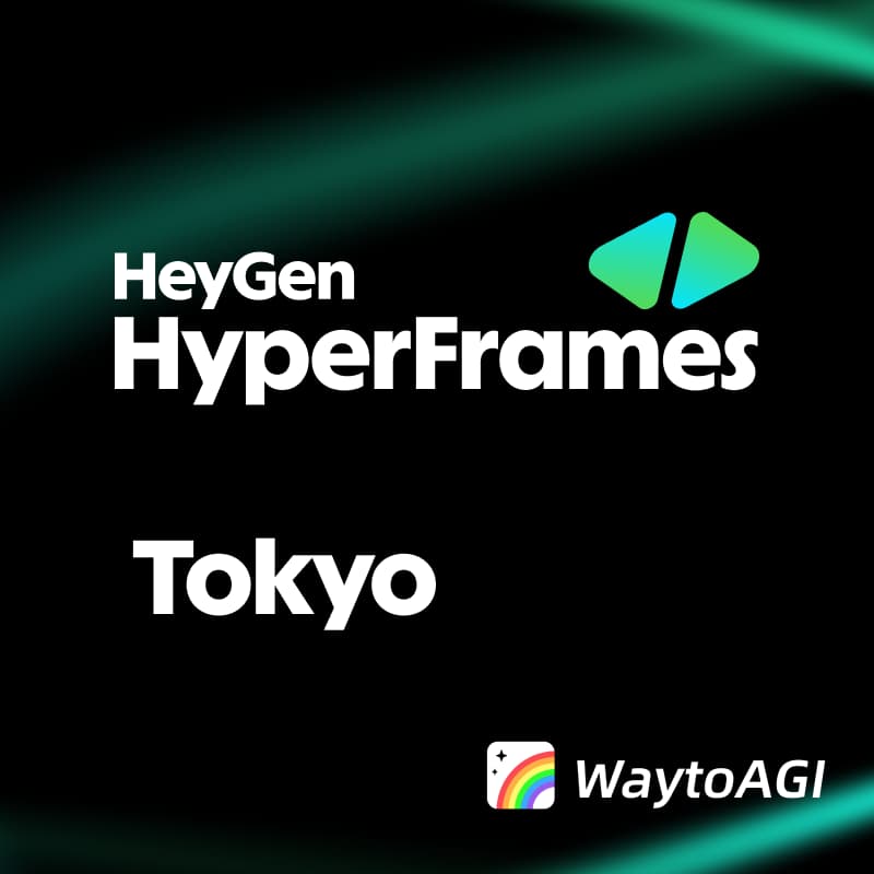 Cover Image for HeyGen Hyperframes in Tokyo: Building with Multi-modal AI