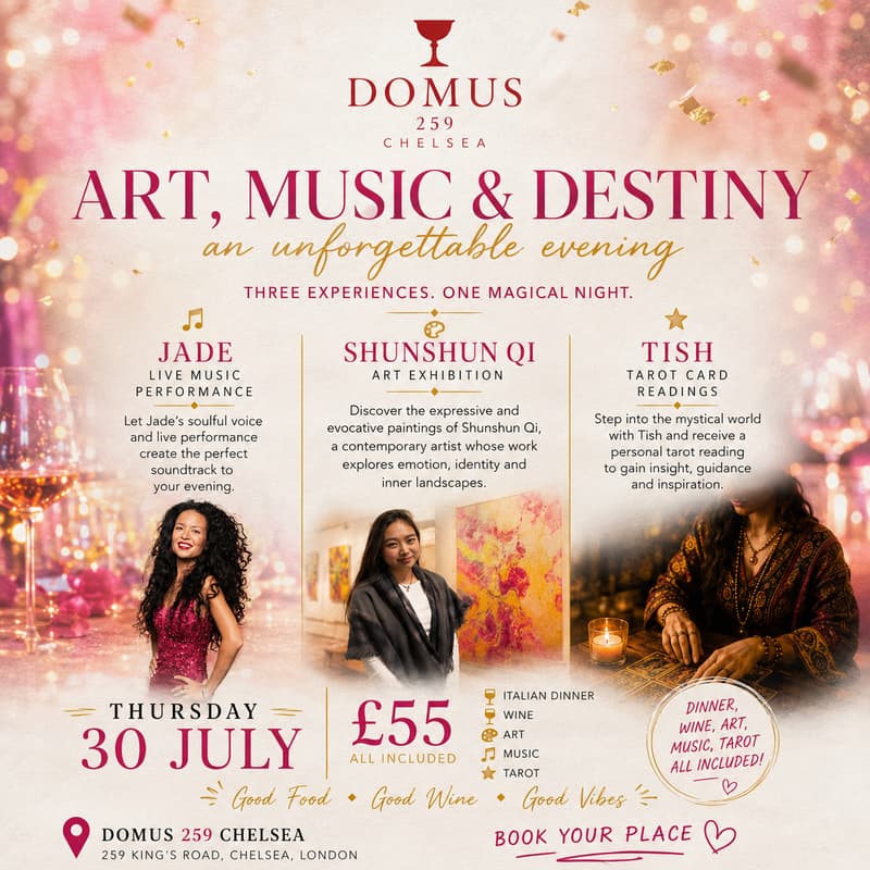Cover Image for The Long Table - Art , music & Destiny singer