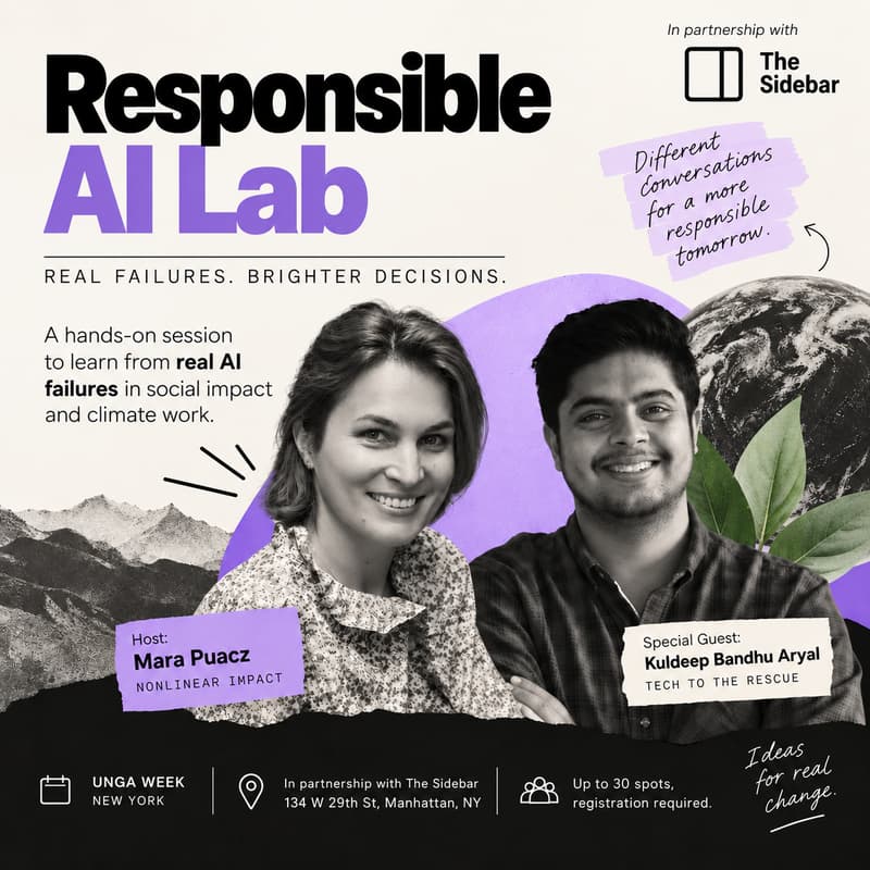 Cover Image for The Responsible AI Lab: What can we learn from real AI failures in the impact sector? (hands-on workshop)