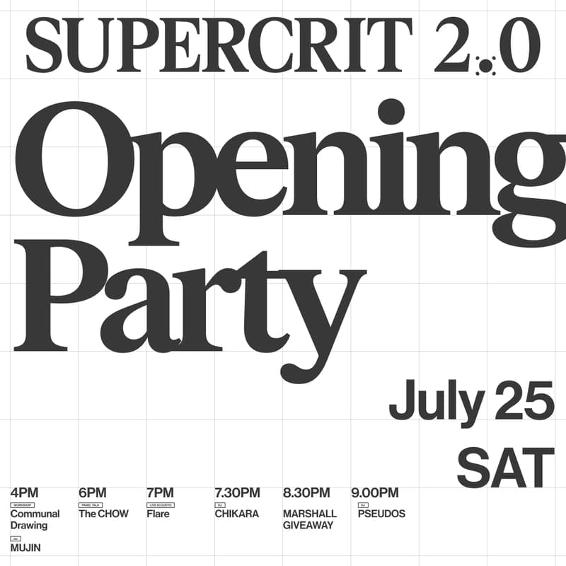 Cover Image for SUPERCRIT 2.0 Opening Party