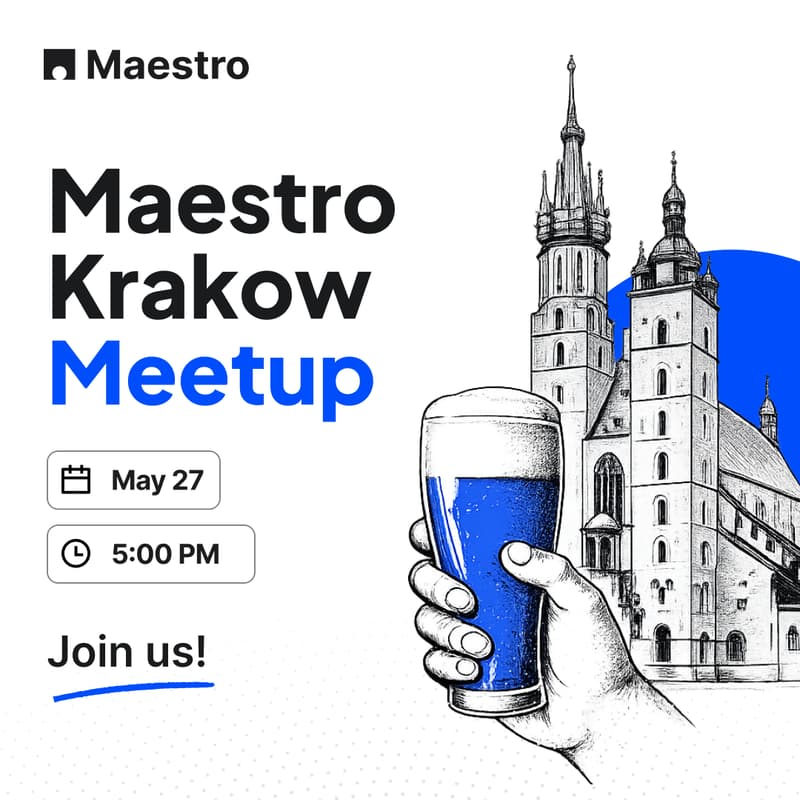 Cover Image for Maestro Krakow Meetup