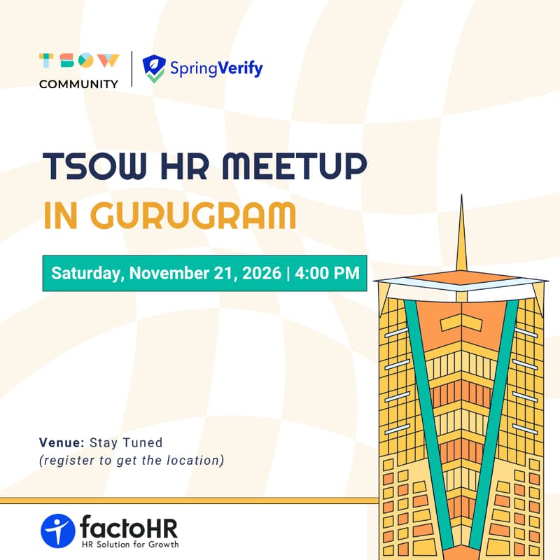 Cover Image for TSOW HR Meetup in Gurugram