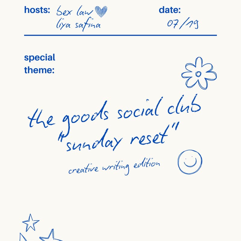 Cover Image for Sunday Reset with The Goods Social Club @ fishcake
