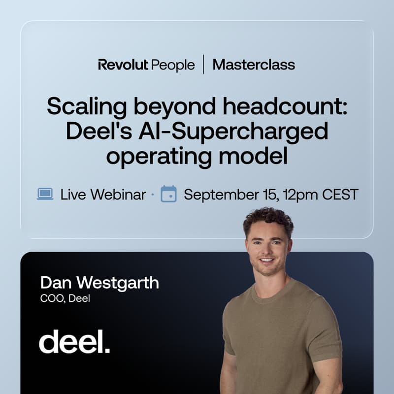 Cover Image for Scaling beyond headcount: Deel's AI-Supercharged operating model