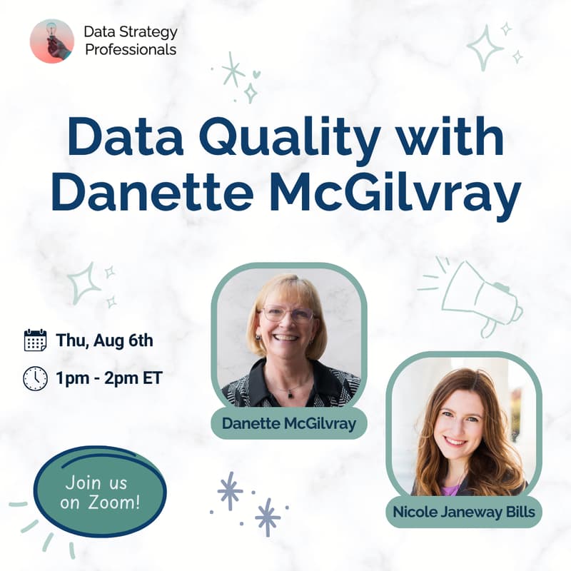 Cover Image for Data Quality with Danette McGilvray