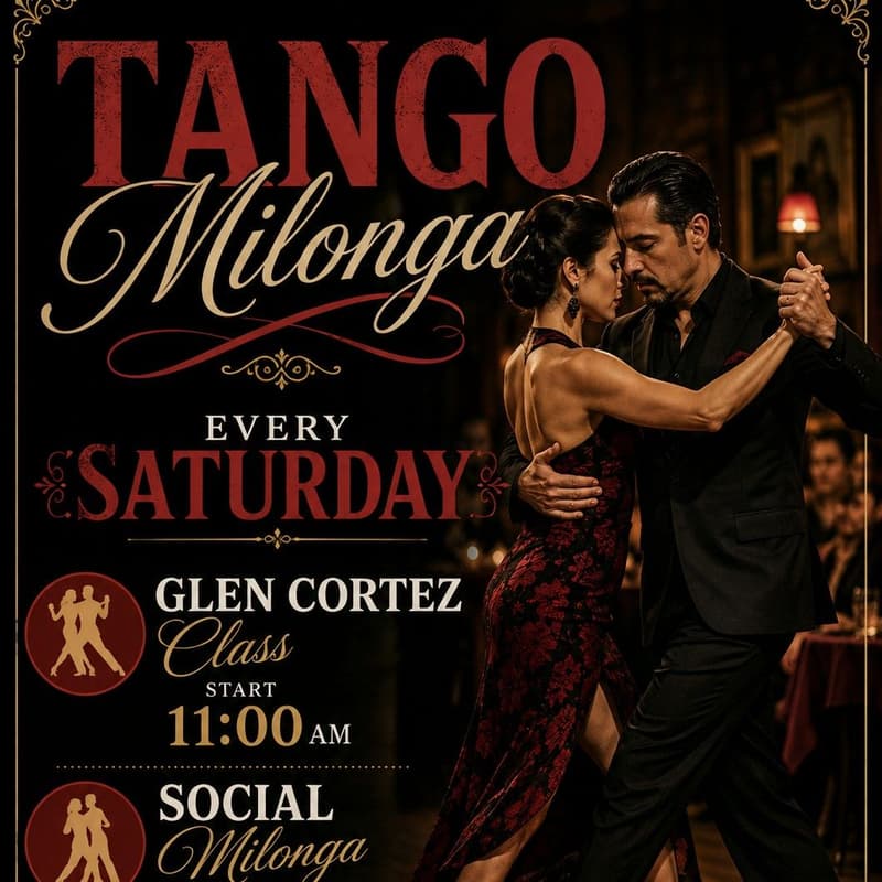 Cover Image for Saturday Tango At MUDDY WATERS
