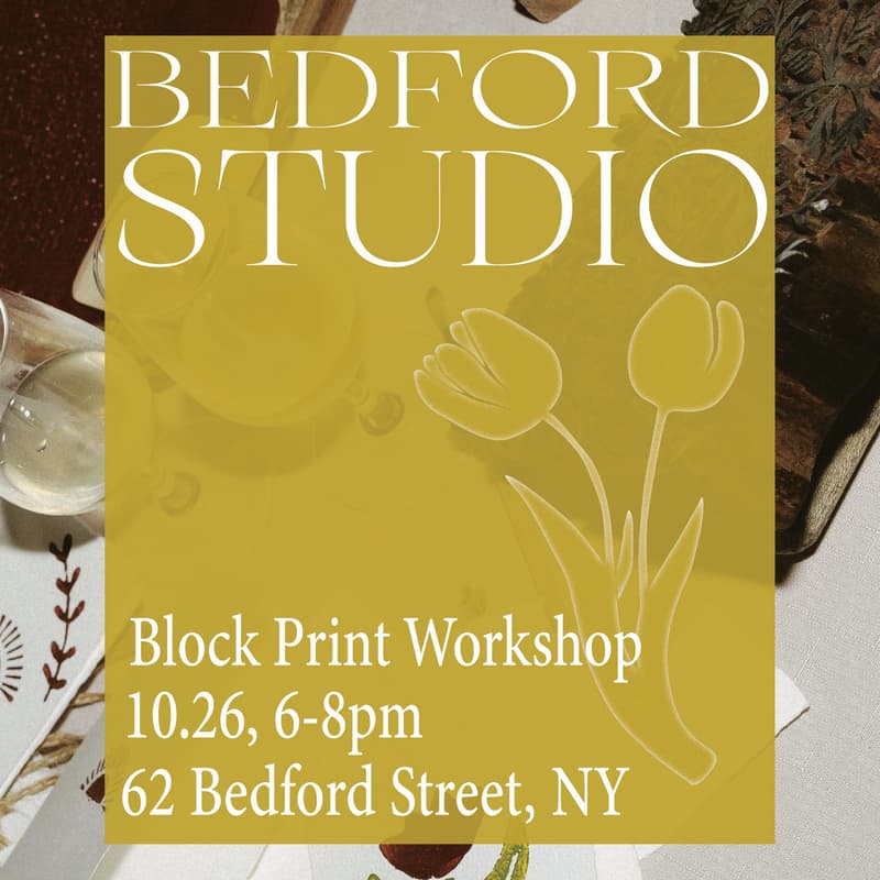 Cover Image for Block Print Workshop @ Bedford Studio