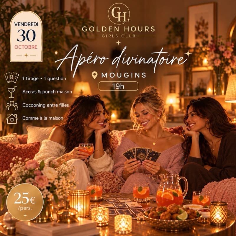 Cover Image for Les Vendredis Golden Hours ✨ — Apéro divinatoire entre filles