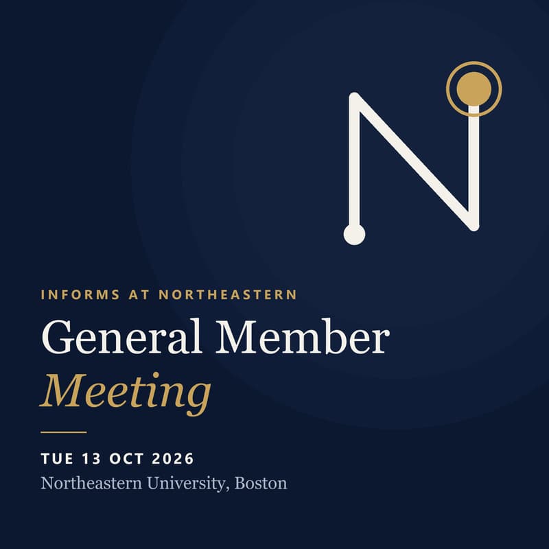 Cover Image for INFORMS General Member Meeting