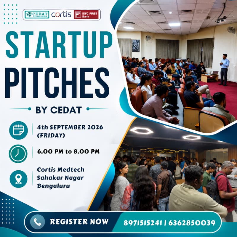 Cover Image for Startup Pitches by CEDAT