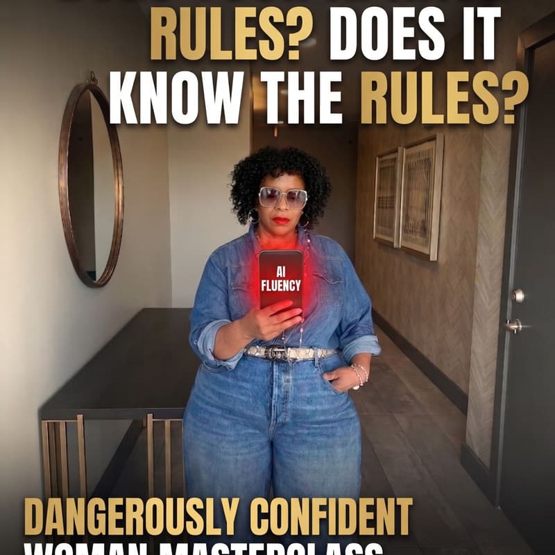 Cover Image for The Dangerously Confident Woman Masterclass — AI Fluency Edition: Build Your H.I.T.™ Live