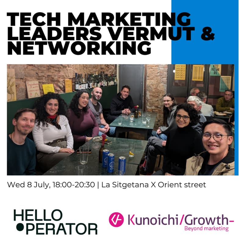 Cover Image for #1 Tech Marketing Leaders Vermut & Networking | Barcelona