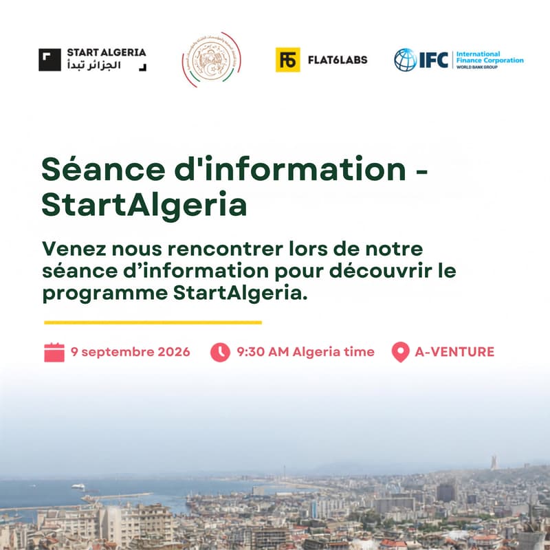 Cover Image for Séance d'information- StartAlgeria