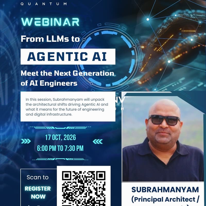Cover Image for Llms to Agentic Ai Webinar