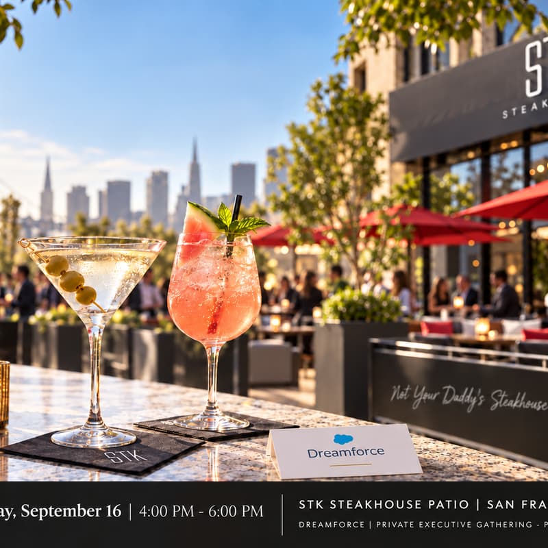 Cover Image for Dreamforce Happy Hour: Headless, Agents & Aperitifs