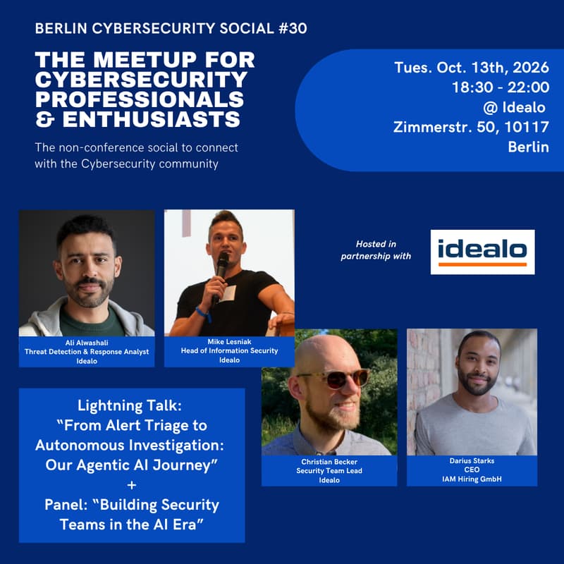 Cover Image for Berlin Cybersecurity Social #30 x Idealo
