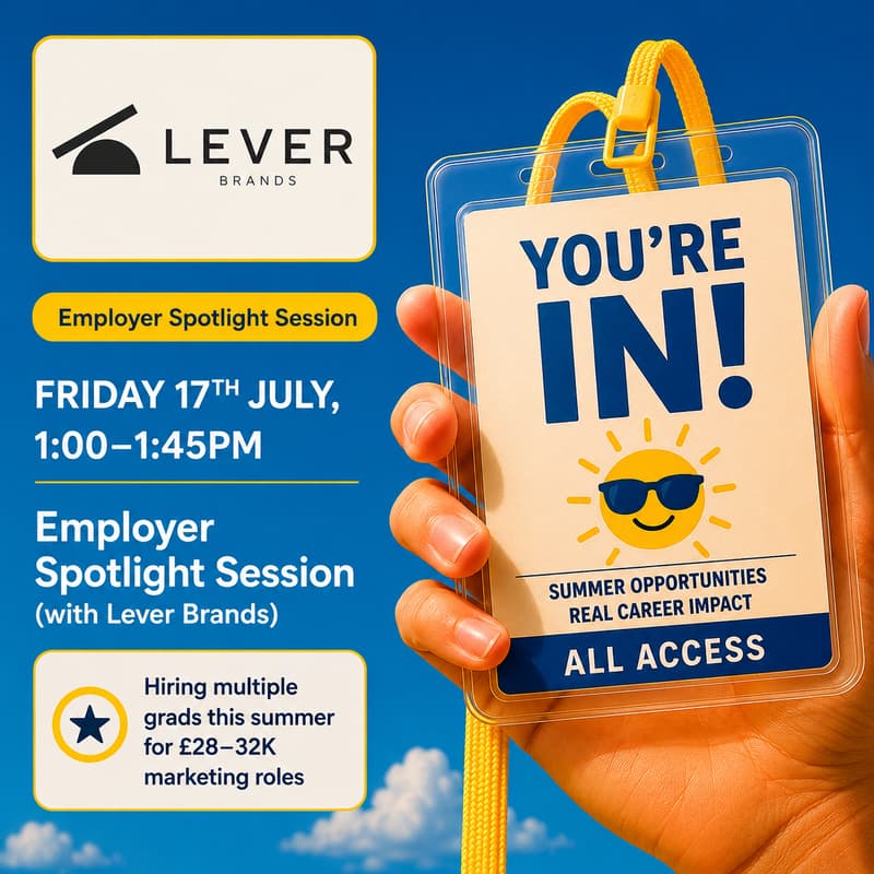 Cover Image for Employer Spotlight Session with Lever Brands (via Career Launch Club 🚀)