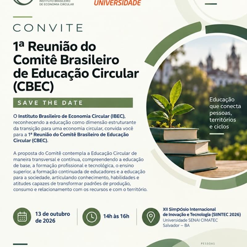 Cover Image for Lançamento do Comitê Brasileiro de Educação Circular (CBEC)